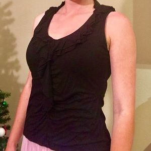 White House Black Market Small Black Tank Top